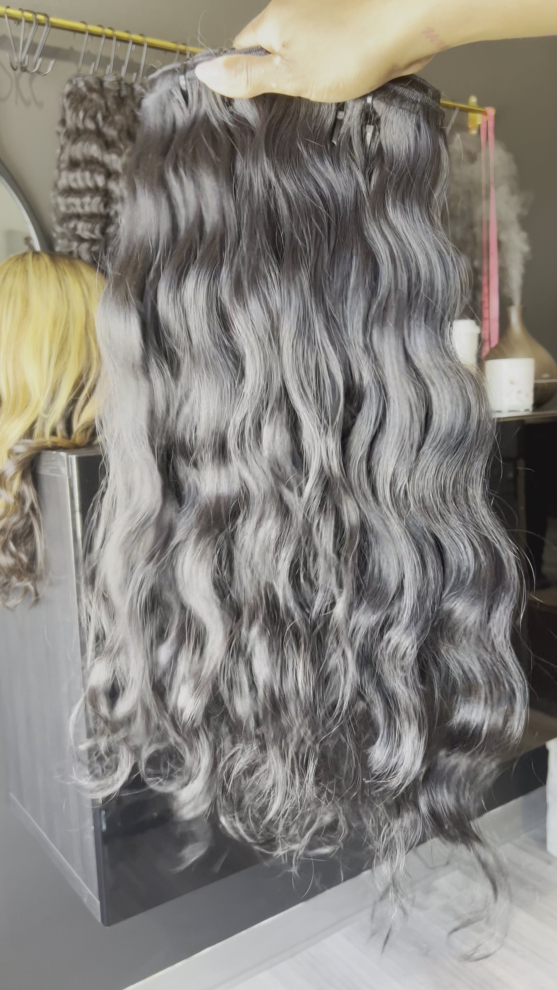 Human hair extensions discount clip in miami